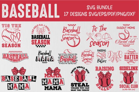 Baseball SVG PNG Bundle Design for Graphics and Illustrations