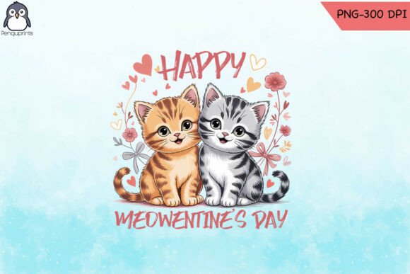 Charming Cat Valentine s Day Cute PNG