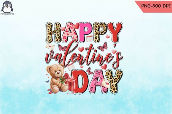 Colorful Valentine s Day Love Joy PNG Graphics for Crafts