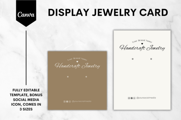 Editable Jewelry Card Display Card 3 Review