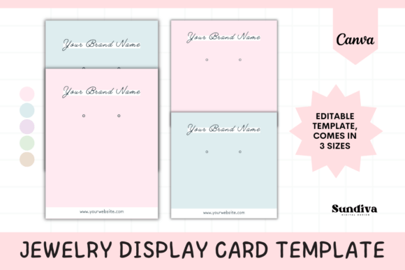 Editable Jewelry Card Display Card 7: A Graphic Designer's Review