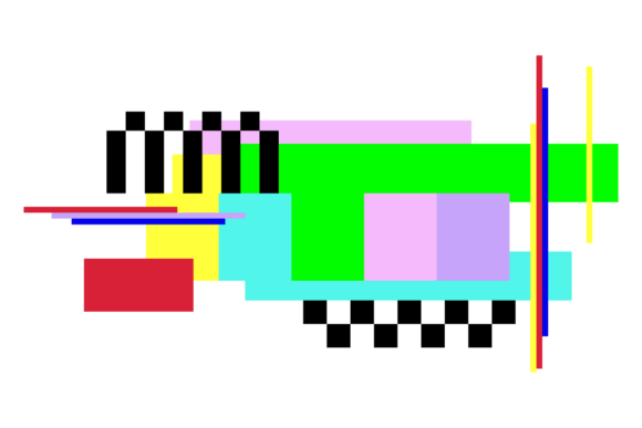 Fail Screen in Retro Tv Style Graphics for Illustrations