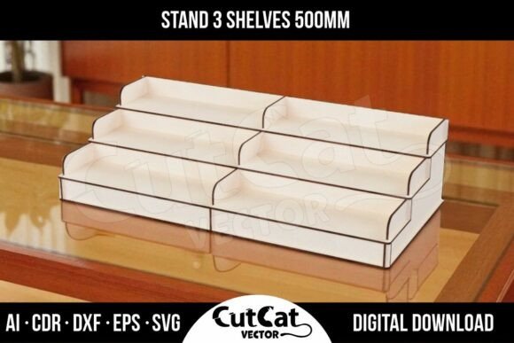 Large Display Rack with 3 Tiers - 500mm Graphics Review