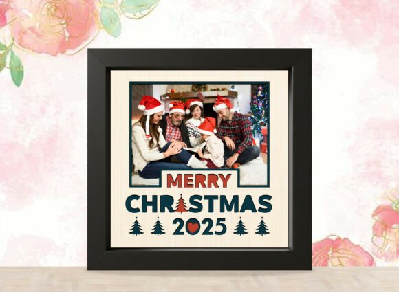 Merry Christmas 2025 Photo Frame Shadow Graphics and Crafts Review