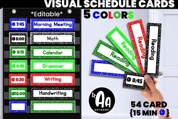 Schedule Cards Editable Classroom Decor Review