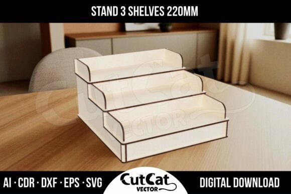 Shelf Display Stand - 220mm: A Designer's Review of Graphics and Laser Engraving