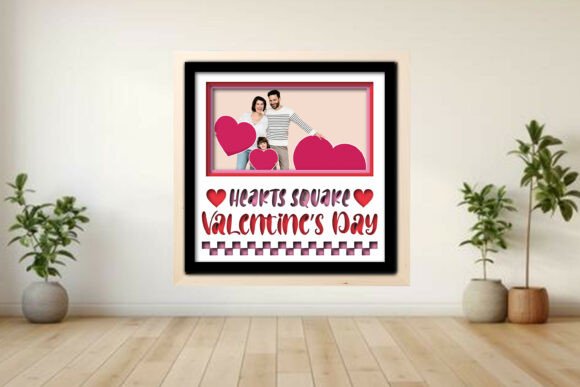 Valentine’s Day Photo Frame Shadow Graphics and Crafts